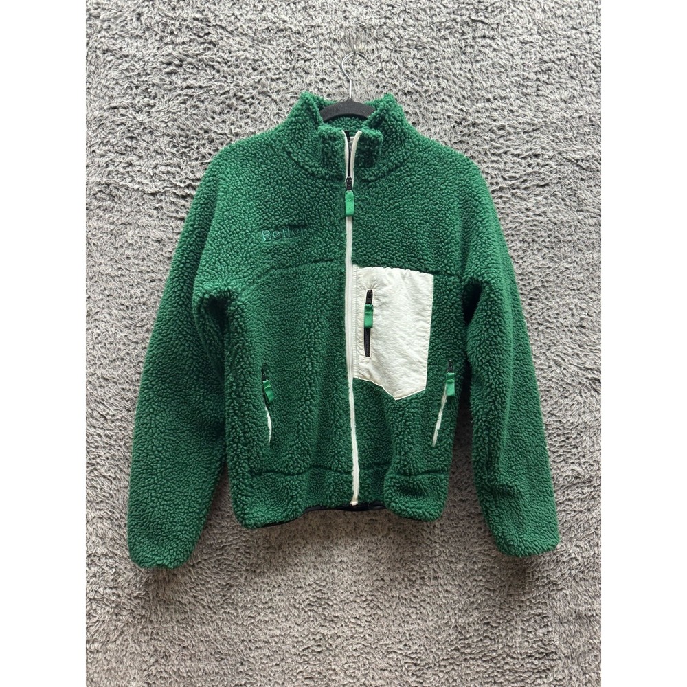 Better Green Fleece Full Zip‎ Sherpa Jacket Men's Size XS